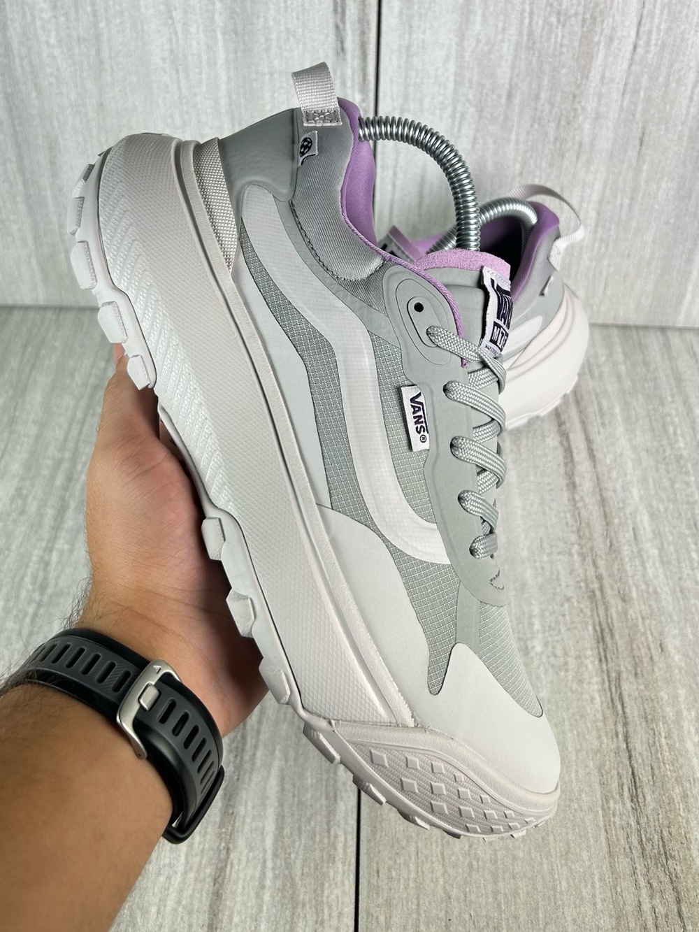 NEW Vans MTE Crosspath Grey Purple Trail Hiking Sneaker Boot Shoe Women’s Size 8